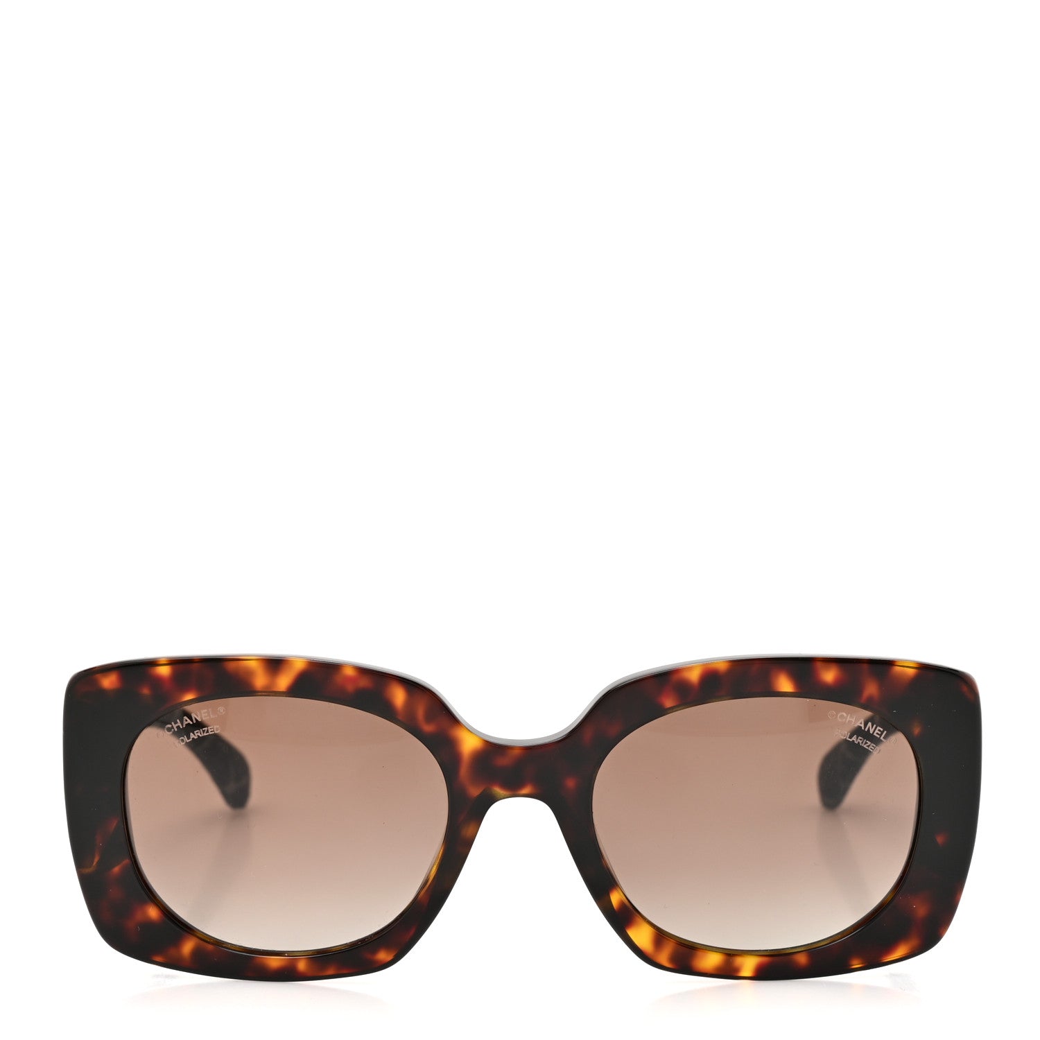 Chanel Denim Rectangle Sunglasses 5406 Tortoise 2 of 8