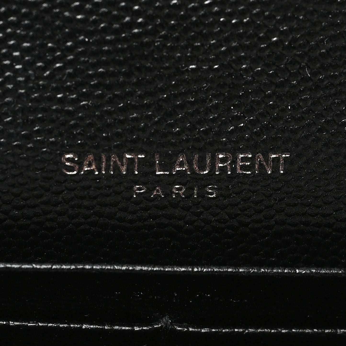 Grain De Poudre Matelasse Chevron Monogram Flap Wallet Black