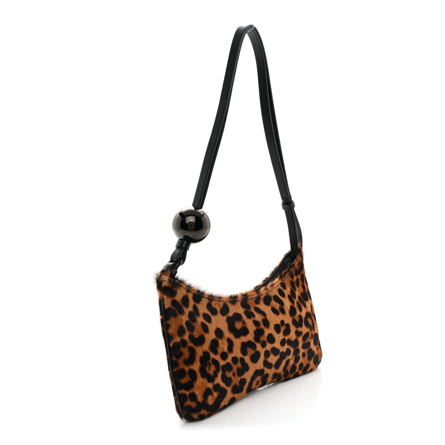 Jacquemus Calf Hair Leopard Print Le Bisou Perle Brown 3 of 10