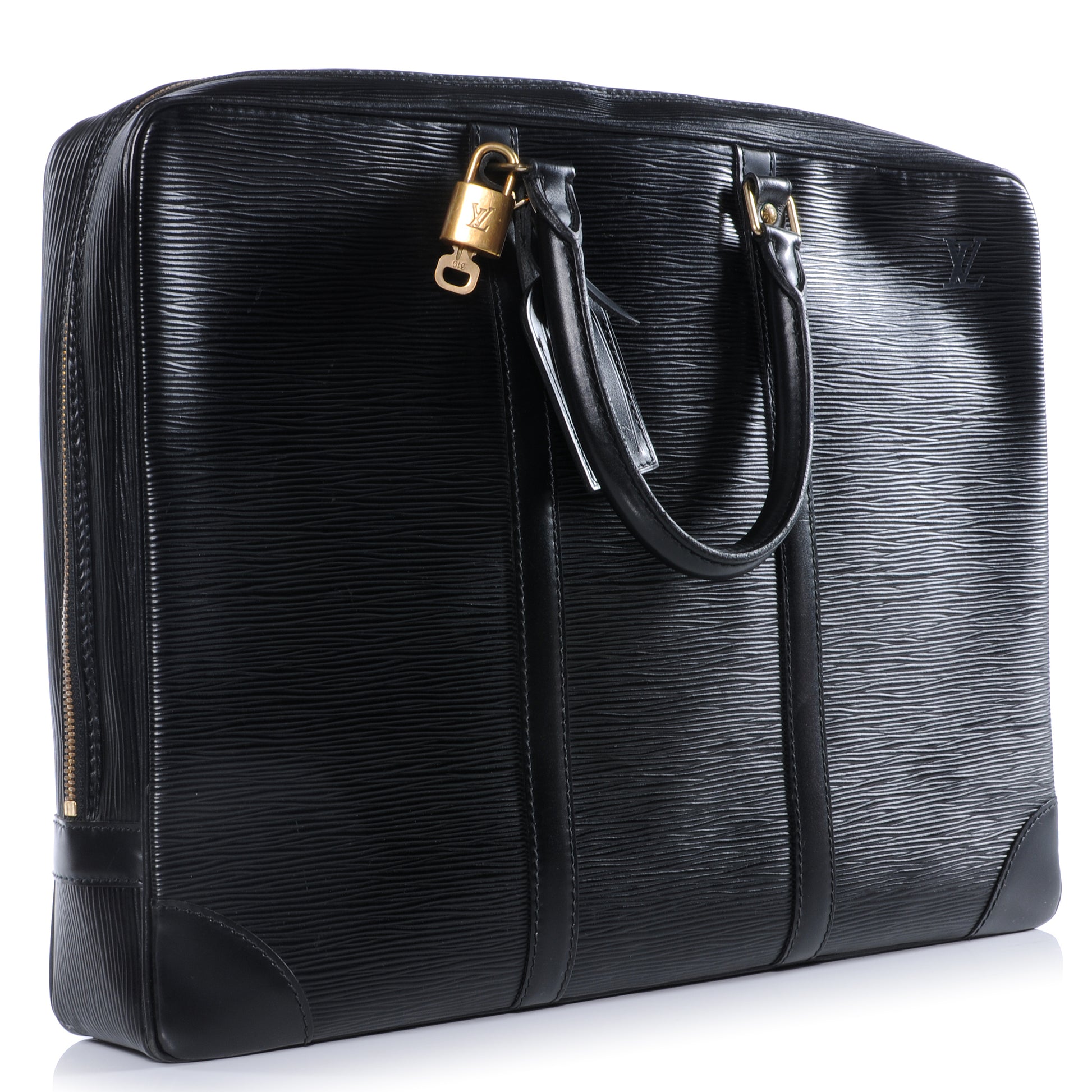 Louis Vuitton Epi Porte-Documents Voyage Briefcase Black 3 of 8