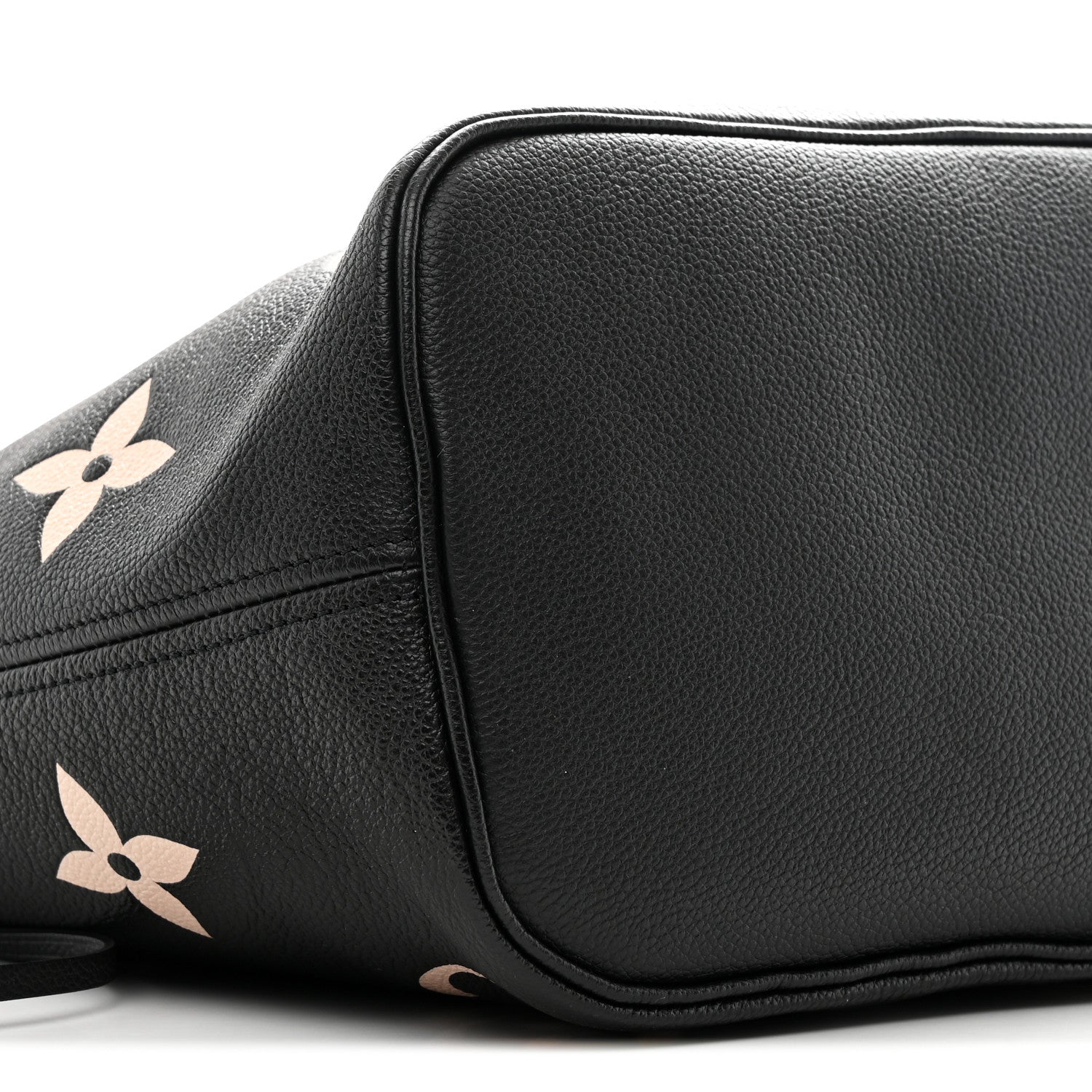 Louis Vuitton Empreinte Monogram Giant Neverfull MM Black Beige 15 of 17