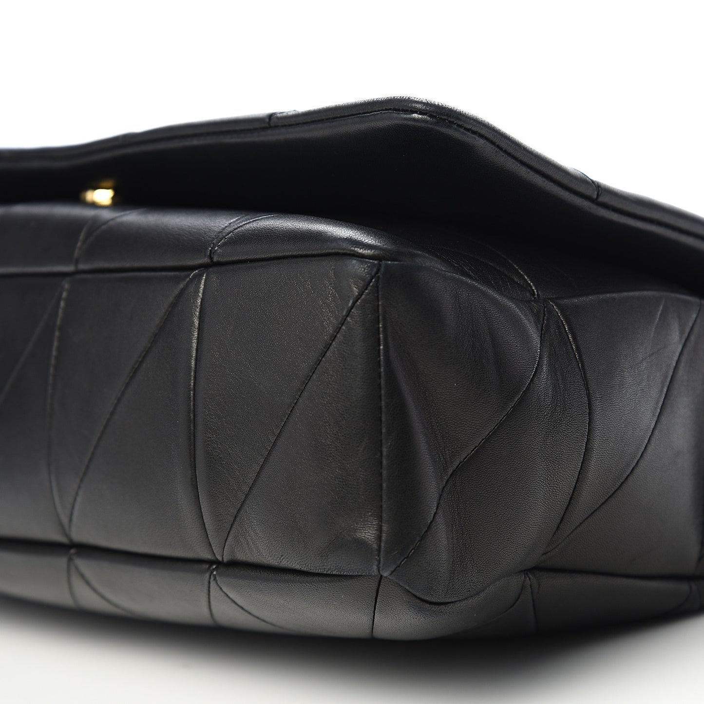 Lambskin Patchwork Monogram Large Jamie Black