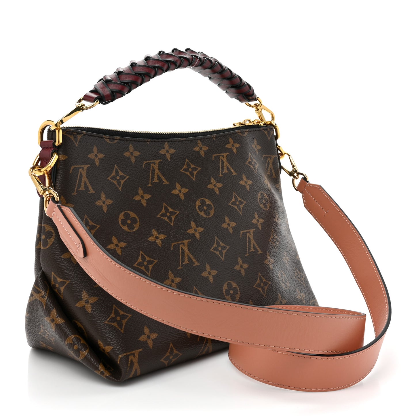Monogram Beaubourg Hobo Mini Bordeaux Red Peach Safran Jean Blue