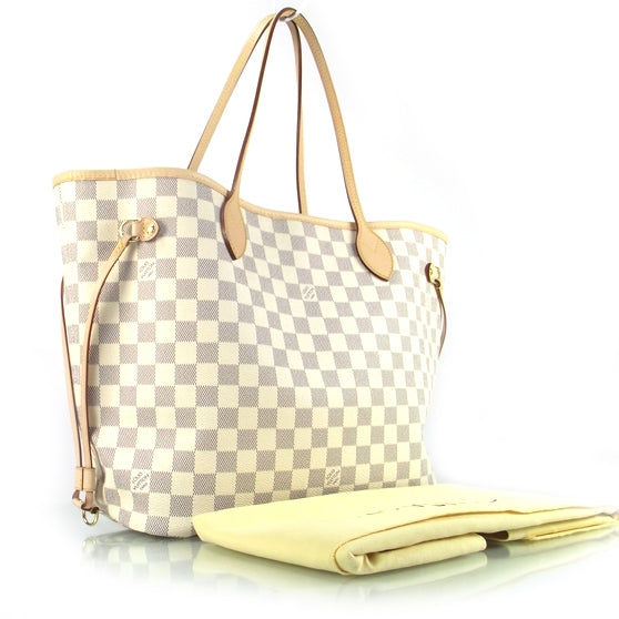 Louis Vuitton Damier Azur Neverfull MM 3 of 9