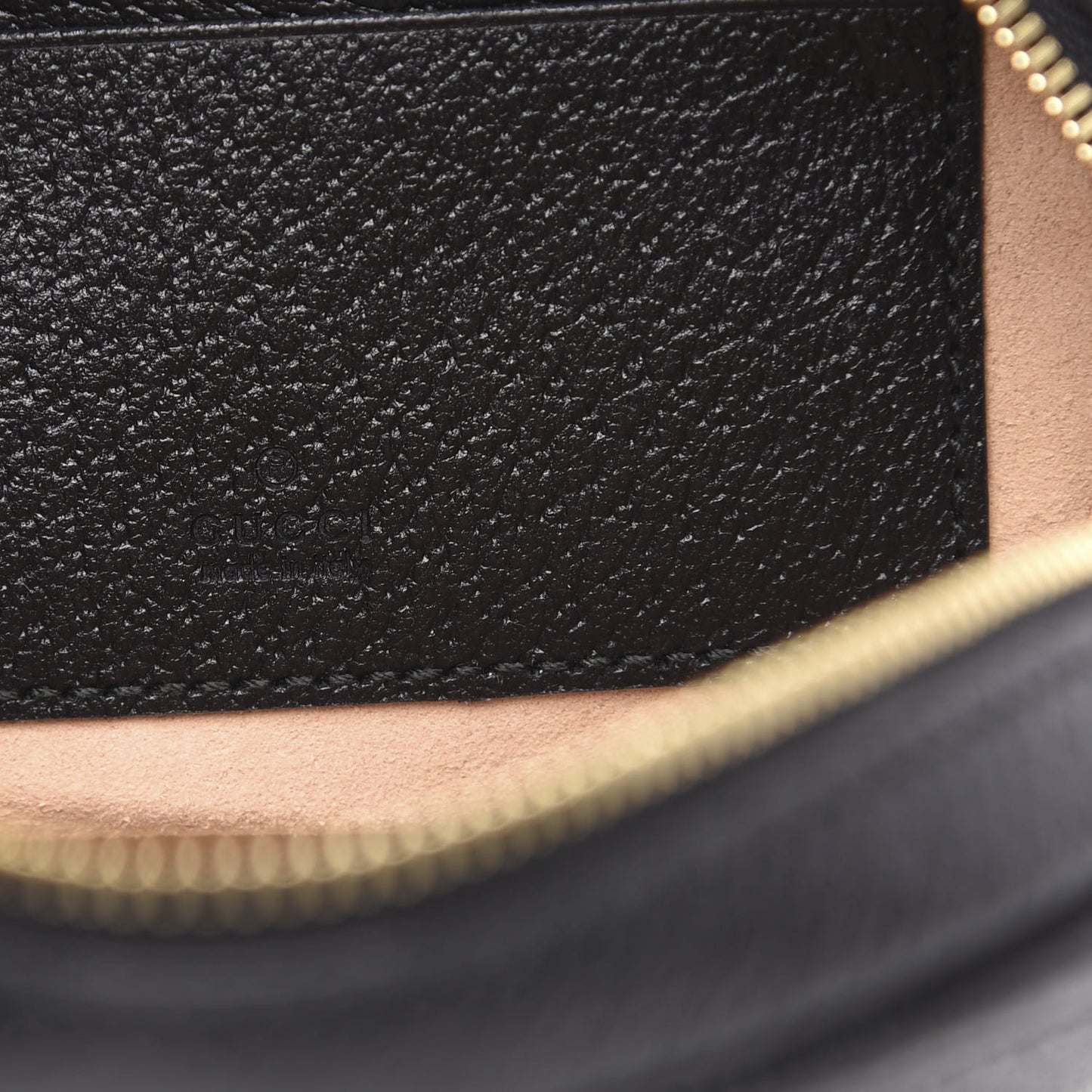 Grained Calfskin Web Mini Ophidia Round Backpack Black