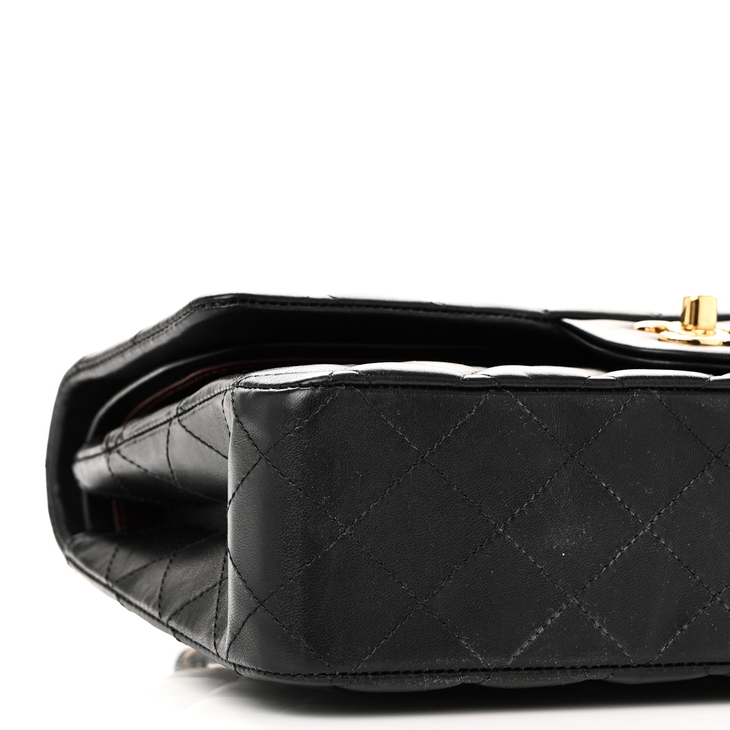 Chanel Lambskin Quilted Medium Double Flap Black 9 of 11