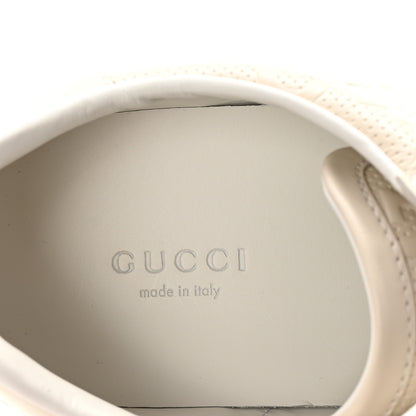Gucci Calfskin GG Tennis Embossed Womens Ace Sneakers 39 Mystic White 8 of 10