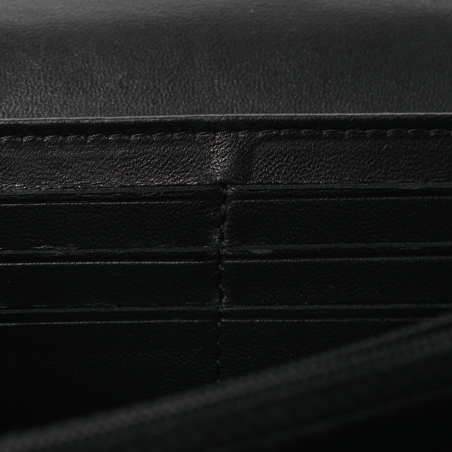 Chanel Lambskin Quilted Large Boy Gusset Flap Wallet Black 13 of 14