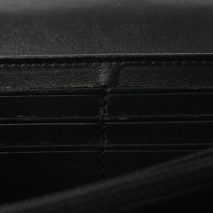 Chanel Lambskin Quilted Large Boy Gusset Flap Wallet Black 13 of 14