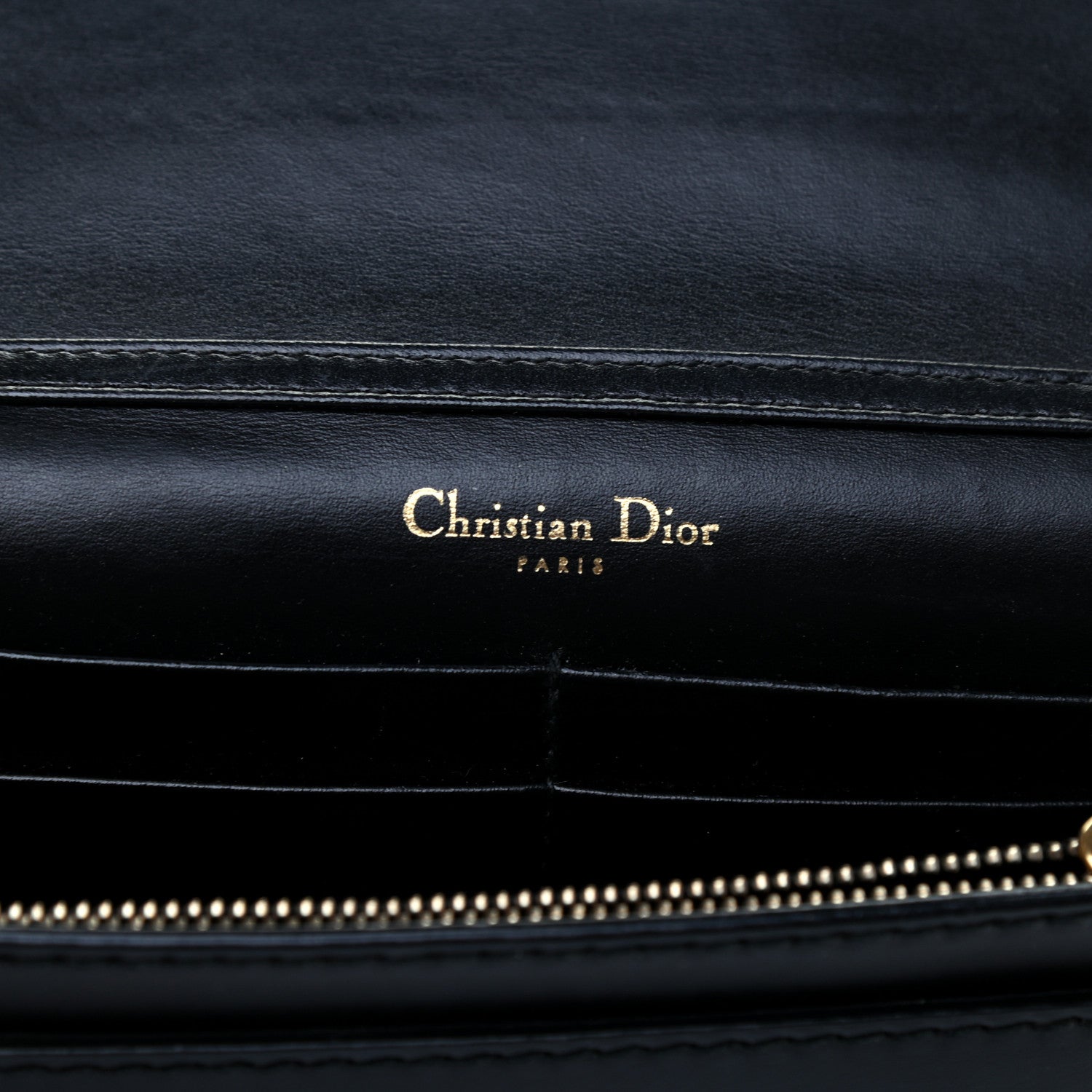 Christian Dior Calfskin J'Adior Wallet on Chain Pouch Black 5 of 9