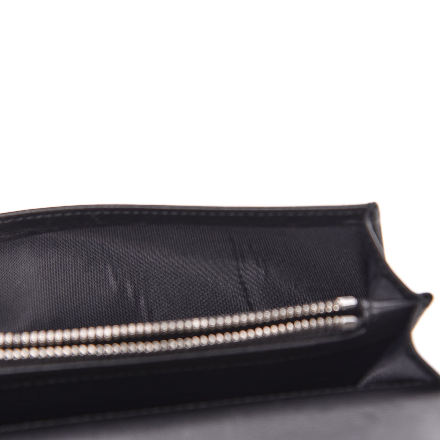 Patent Cannage Lady Dior Yen Wallet Black