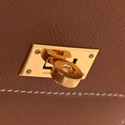Hermes Epsom Kelly Pocket Compact Wallet Gold 6 of 10