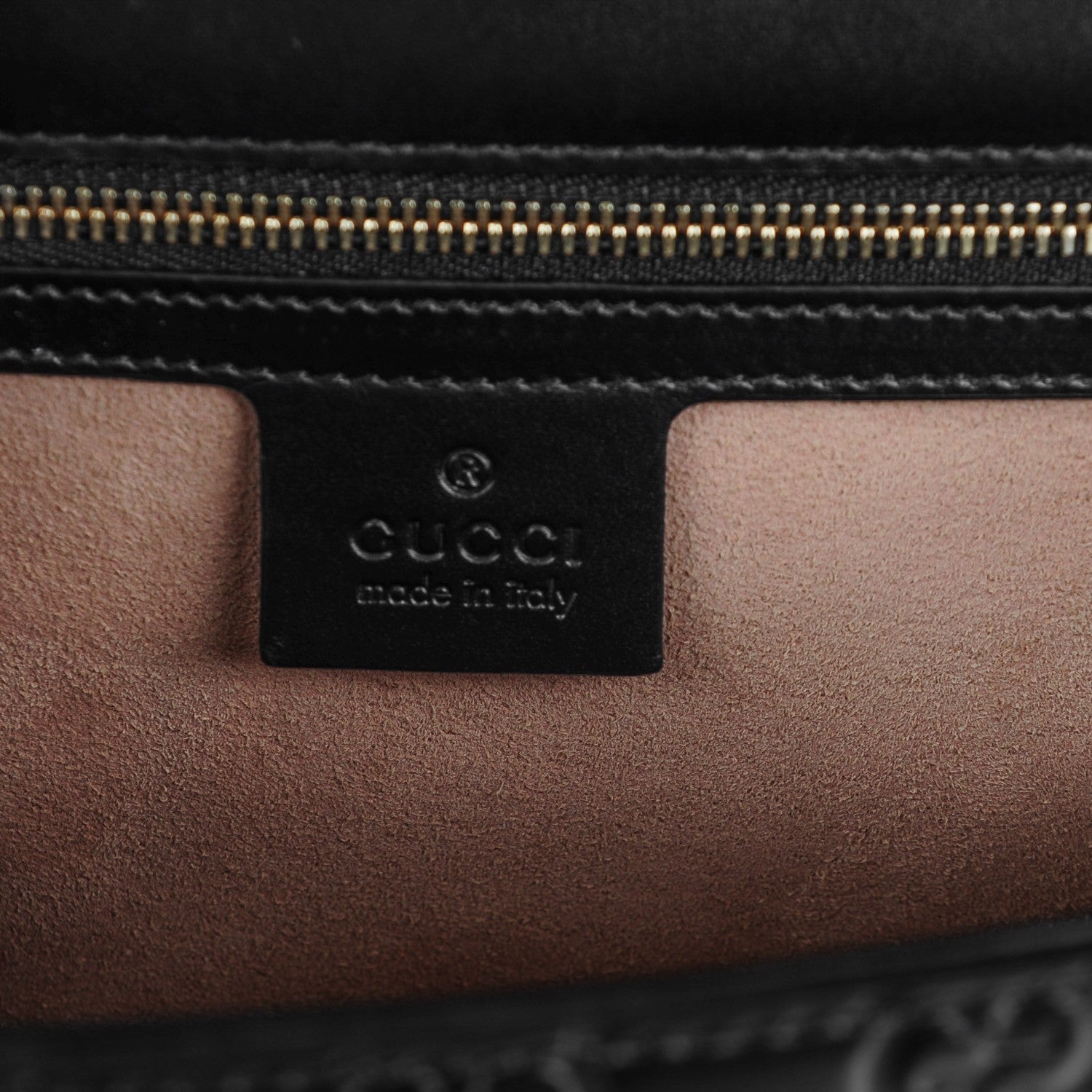 Gucci Guccissima Medium Padlock Shoulder Bag Black 6 of 7