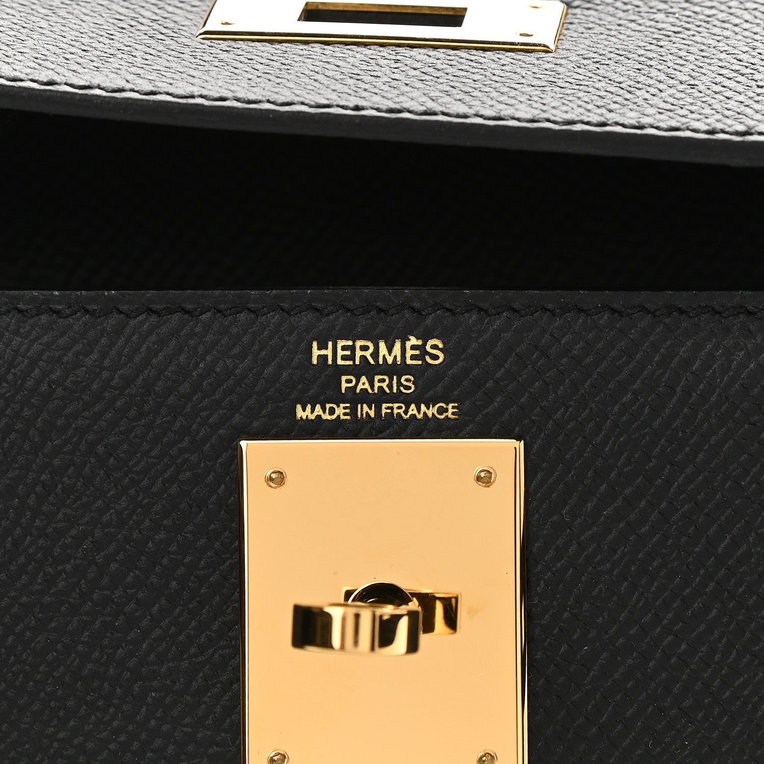 Hermes Epsom Kelly Sellier 28 Black 6 of 10