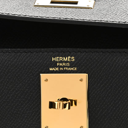 Hermes Epsom Kelly Sellier 28 Black 6 of 10