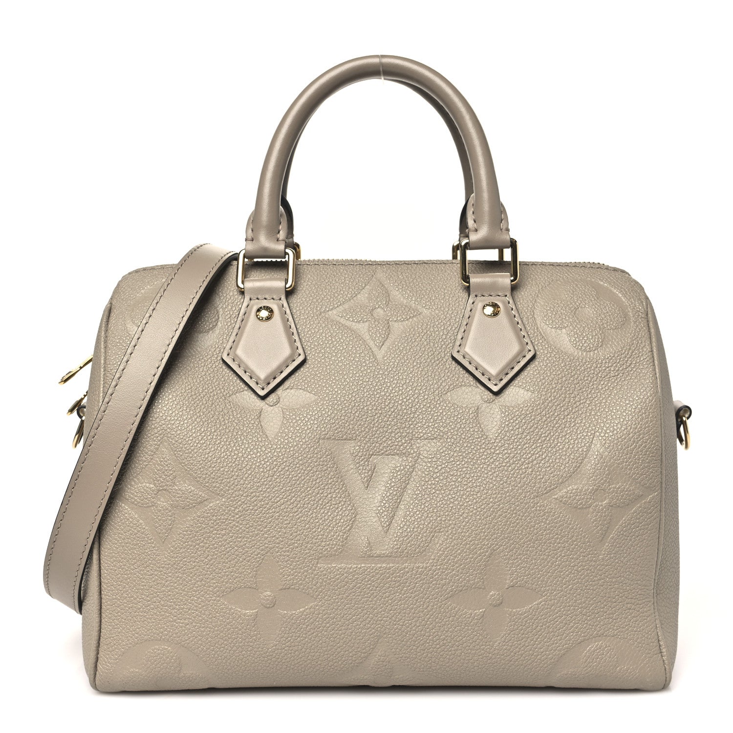 Louis Vuitton Empreinte Monogram Giant Speedy Bandouliere 25 Tourterelle 1 of 9