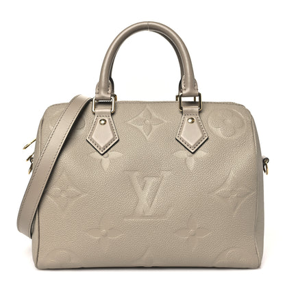 Louis Vuitton Empreinte Monogram Giant Speedy Bandouliere 25 Tourterelle 1 of 9