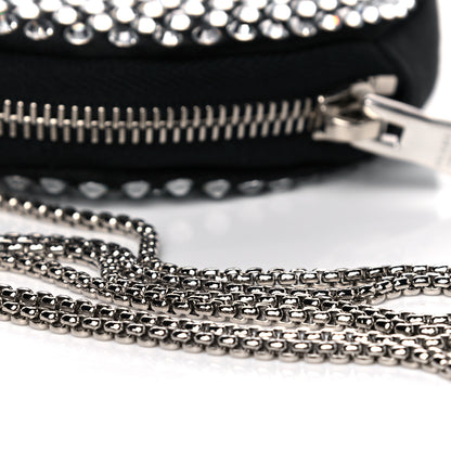 Prada Satin Crystal Round Shoulder Bag Cristal 6 of 7
