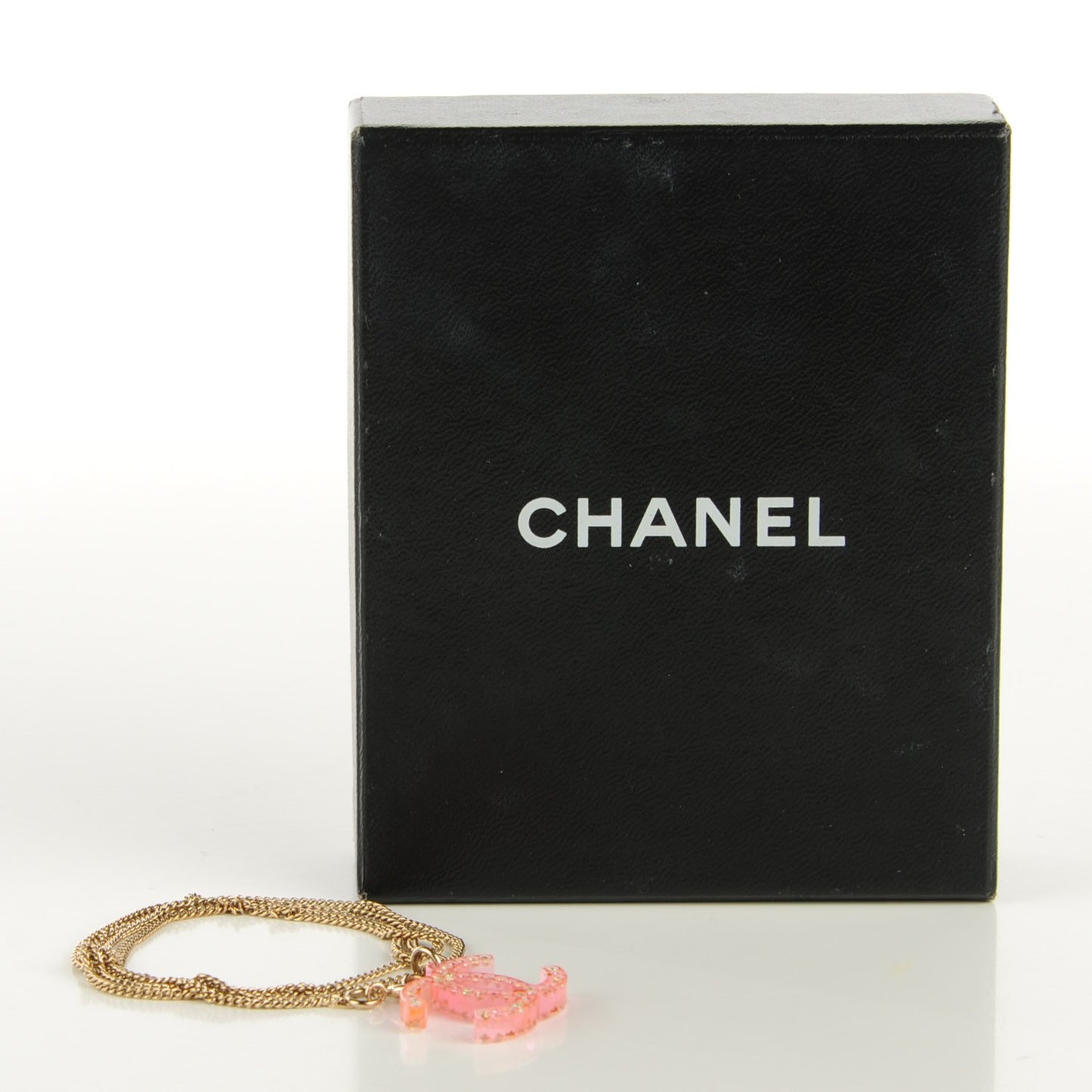 Translucent Resin Crystal CC Necklace Pink Multicolor