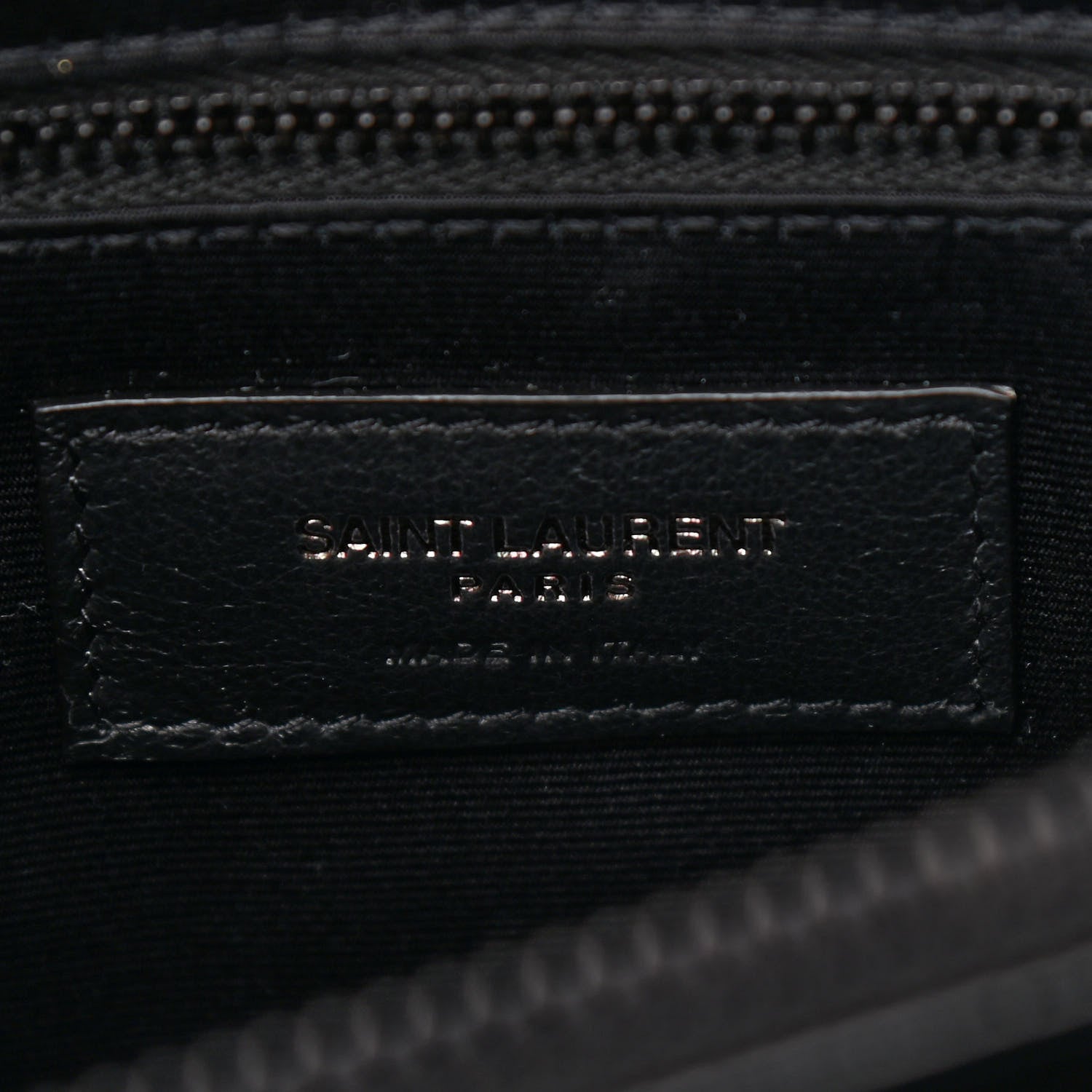 Saint Laurent Calfskin Y Quilted Monogram Medium Loulou Chain Satchel Black 6 of 9