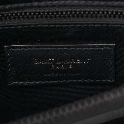 Saint Laurent Calfskin Y Quilted Monogram Medium Loulou Chain Satchel Black 6 of 9