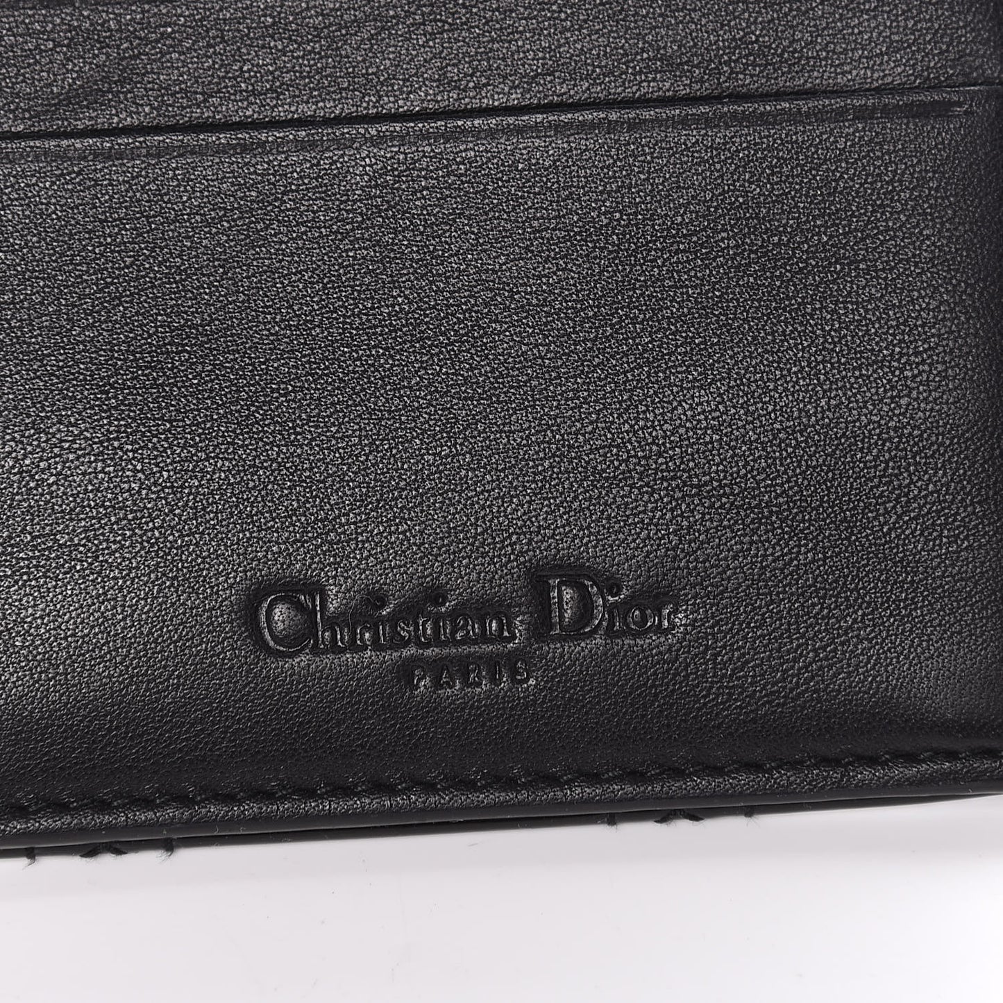 Patent Cannage Lady Dior Yen Wallet Black