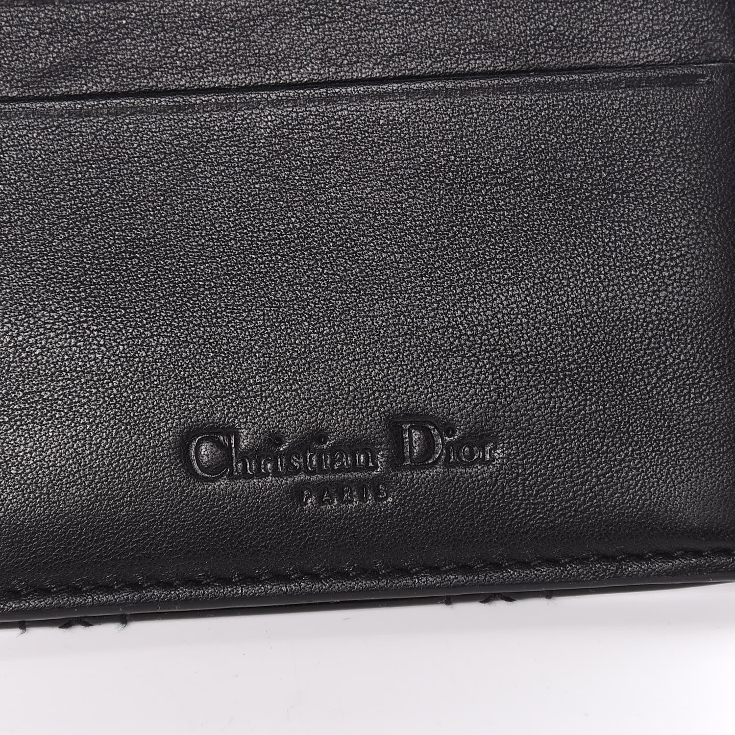 Christian Dior Patent Cannage Lady Dior Yen Wallet Black 8 of 14