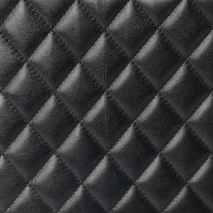 Chanel Calfskin Quilted Large Cambon Tote Black White 12 of 18