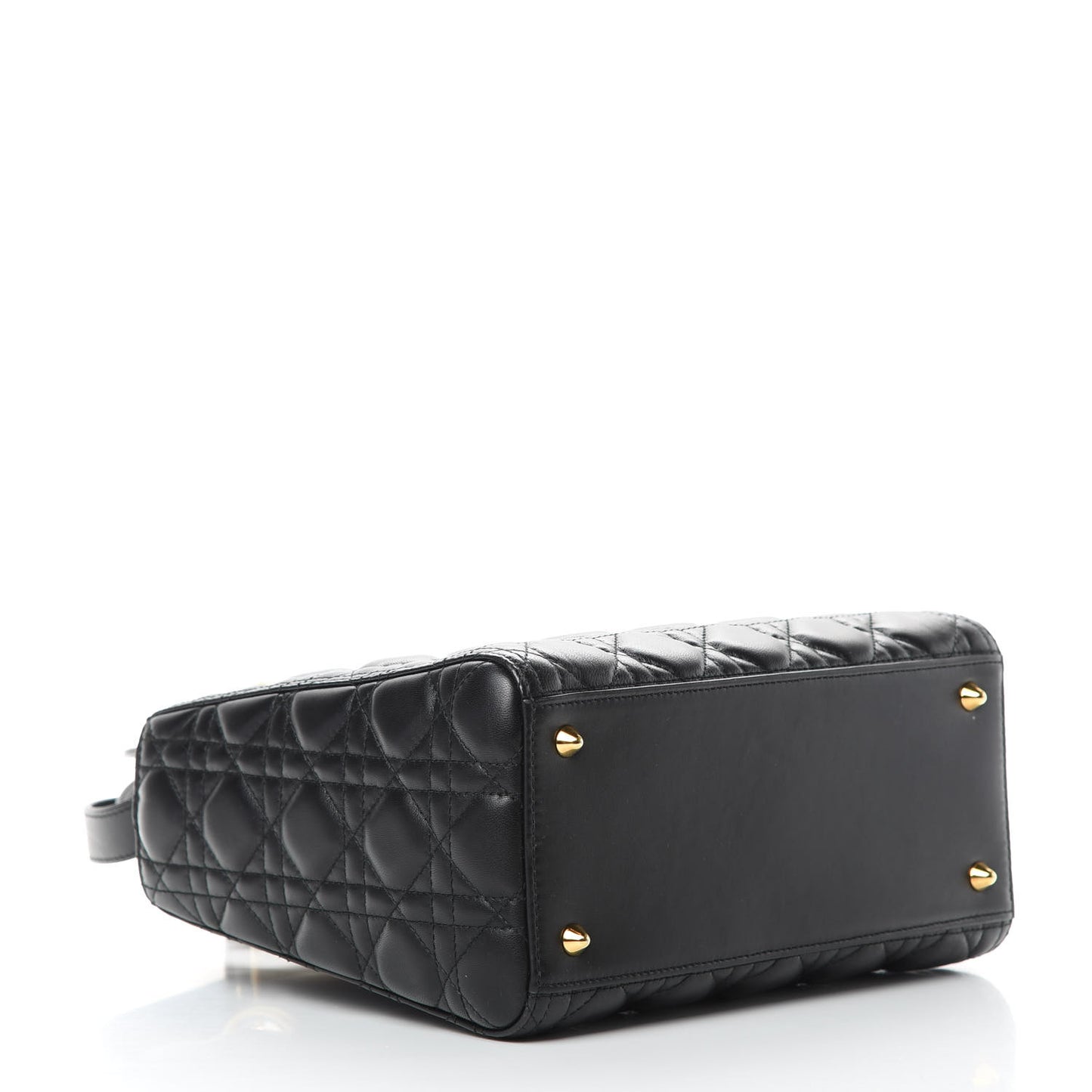 Lambskin Cannage Medium Lady Dior Black