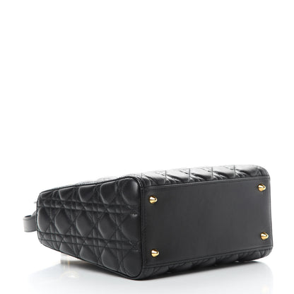 Christian Dior Lambskin Cannage Medium Lady Dior Black 5 of 13