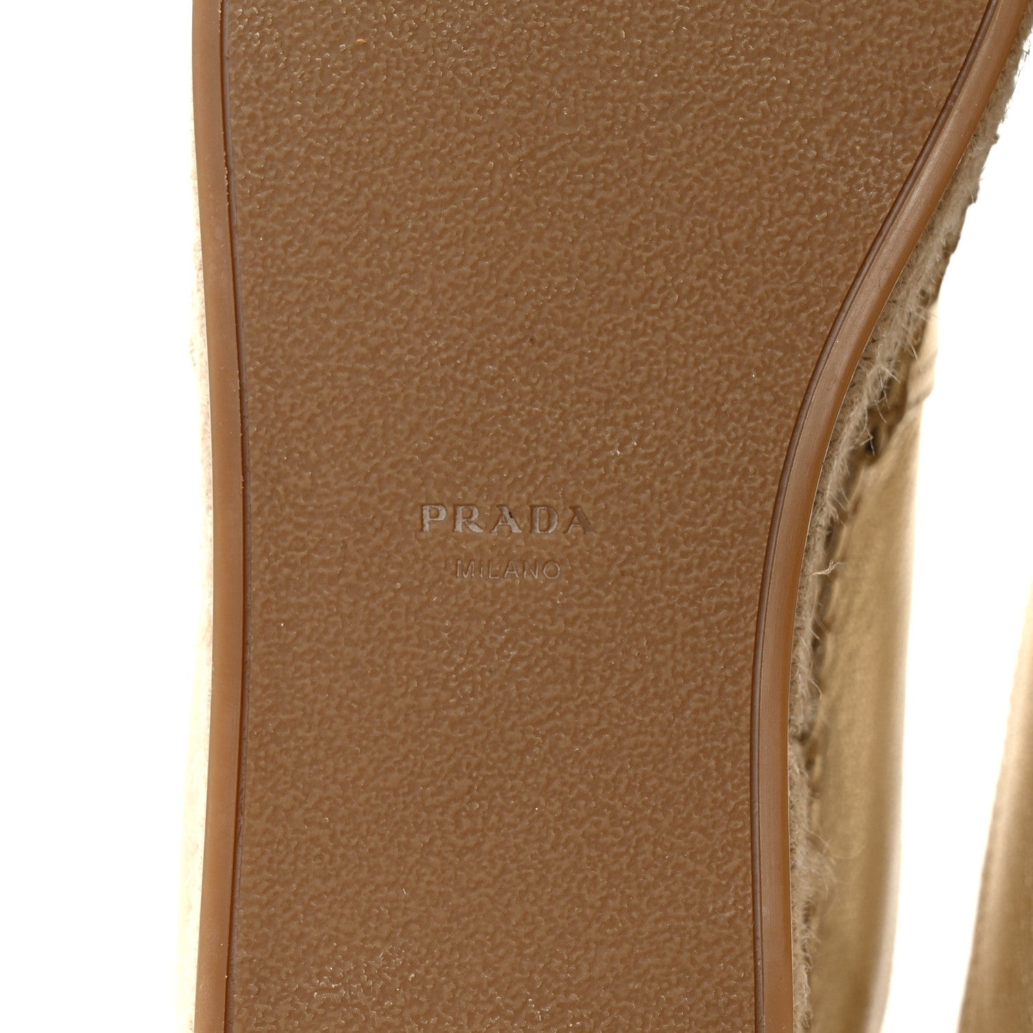 Prada Metallic Nappa Logo Cap Toe Platform Espadrilles 39 Pirite 6 of 9