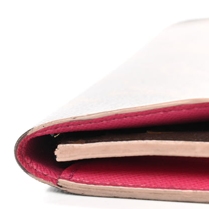 Louis Vuitton Monogram Bloom Flower Emilie Wallet Fuchsia 11 of 13