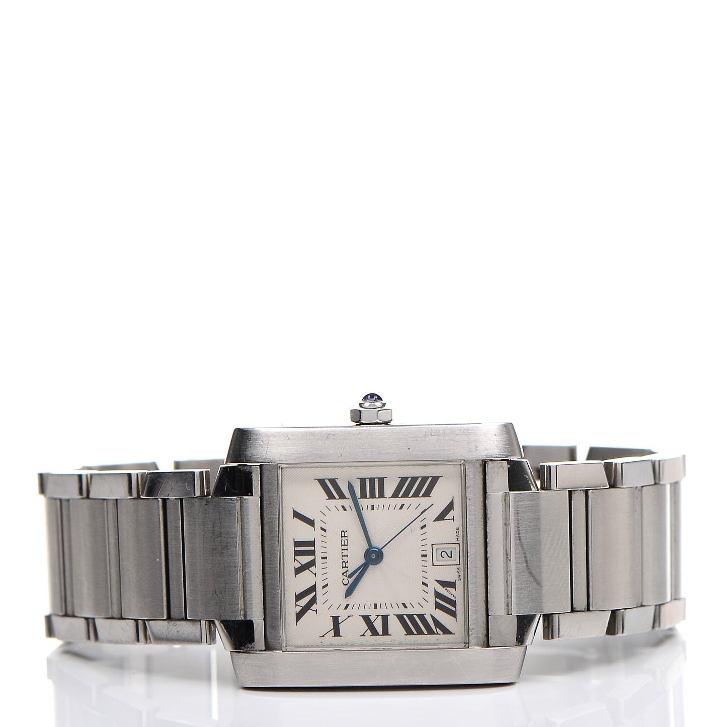 Stainless Steel 28mm Tank Francaise Automatic Watch