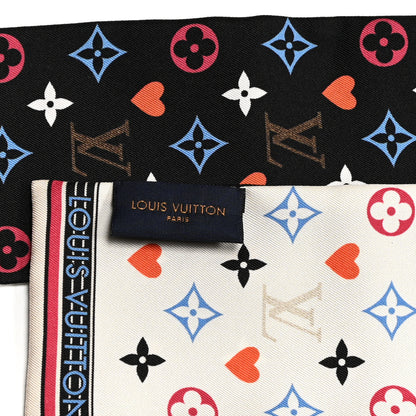 Louis Vuitton Silk Monogram Multicolor Bandeau Black 3 of 3