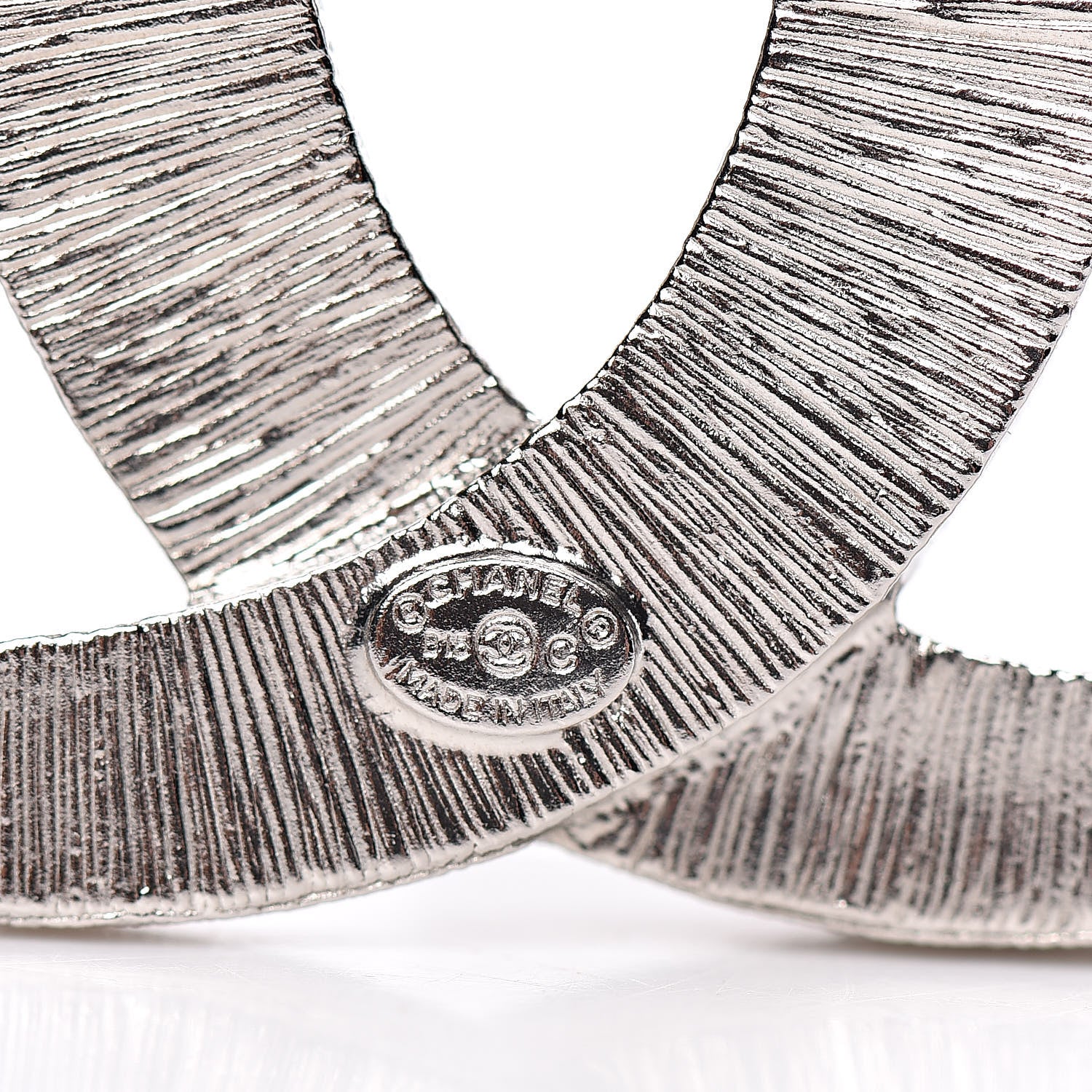 Chanel Baguette Crystal Dubai CC Brooch Silver 4 of 5