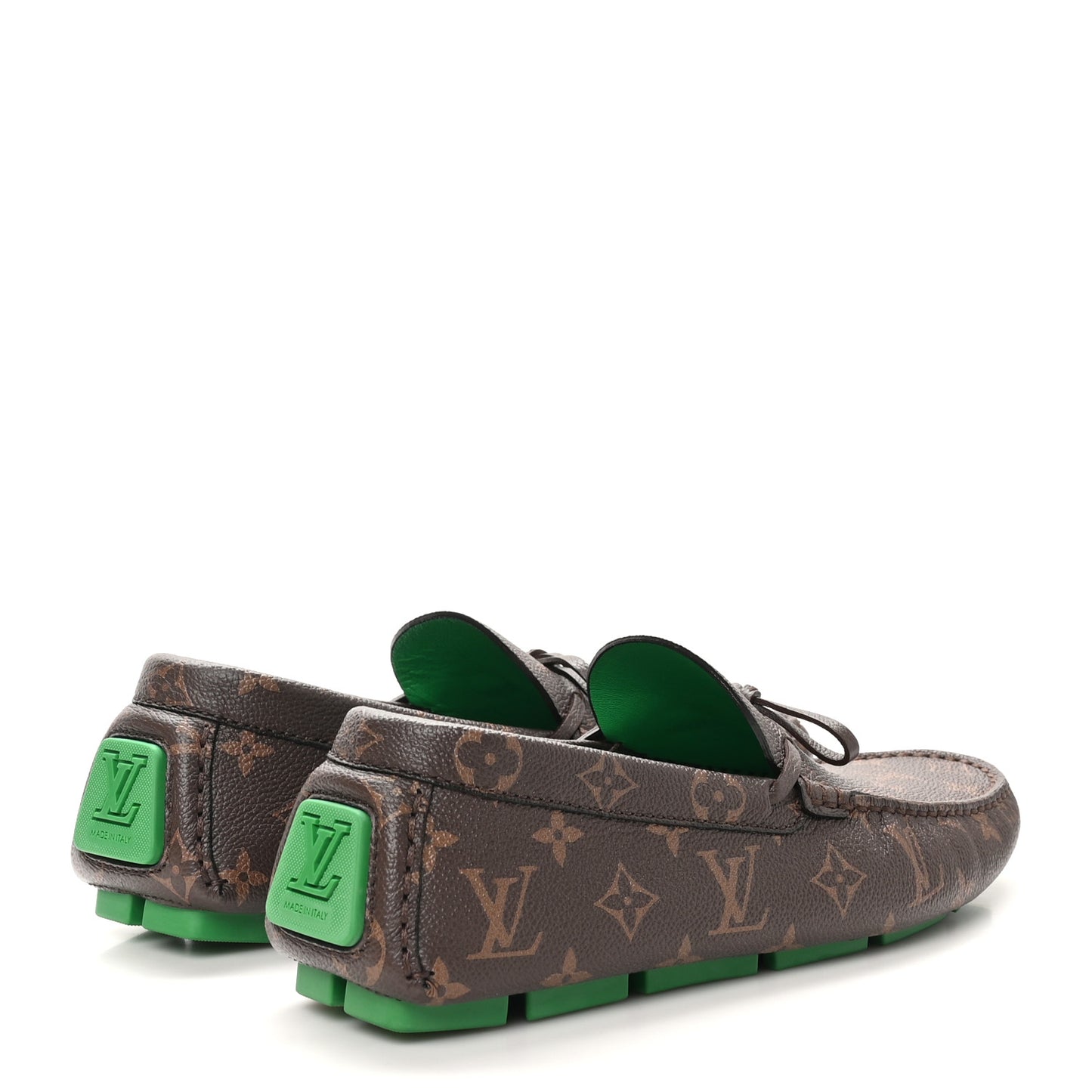 Monogram LV Driver Moccasin Loafers 8 Macassar