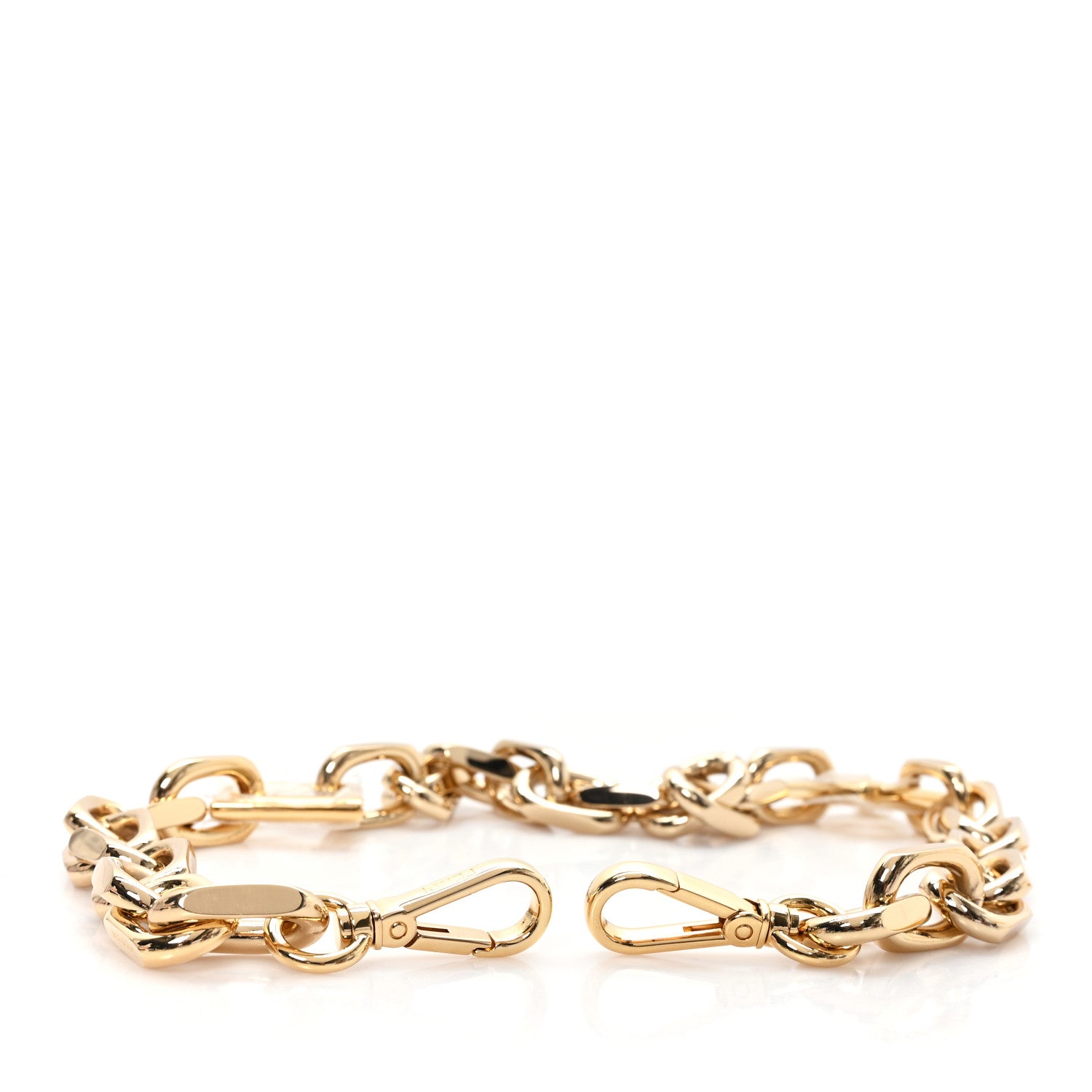 Fendi Metal Diamond Metallo Chain Strap Oro Soft 3 of 4