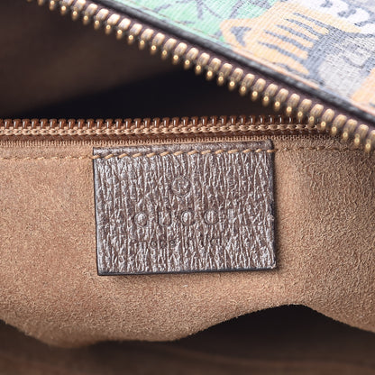 Gucci GG Supreme Monogram Bengal Web Medium Flat Messenger Beige Yard 6 of 13