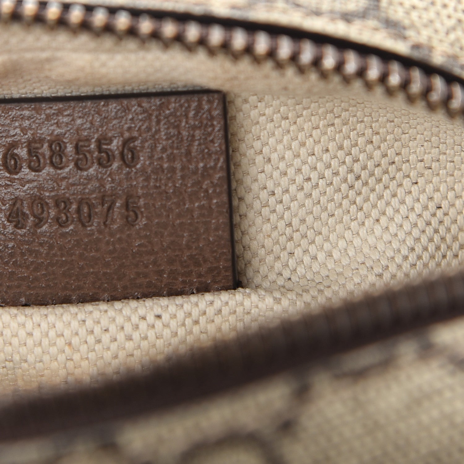 Gucci GG Supreme Monogram Mini Neo Vintage Double Zip Messenger Bag Beige New Acero Crop 7 of 9