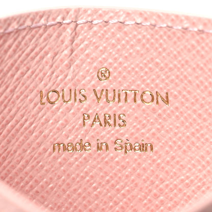 Louis Vuitton Damier Azur Daily Card Holder Rose Ballerine 6 of 7