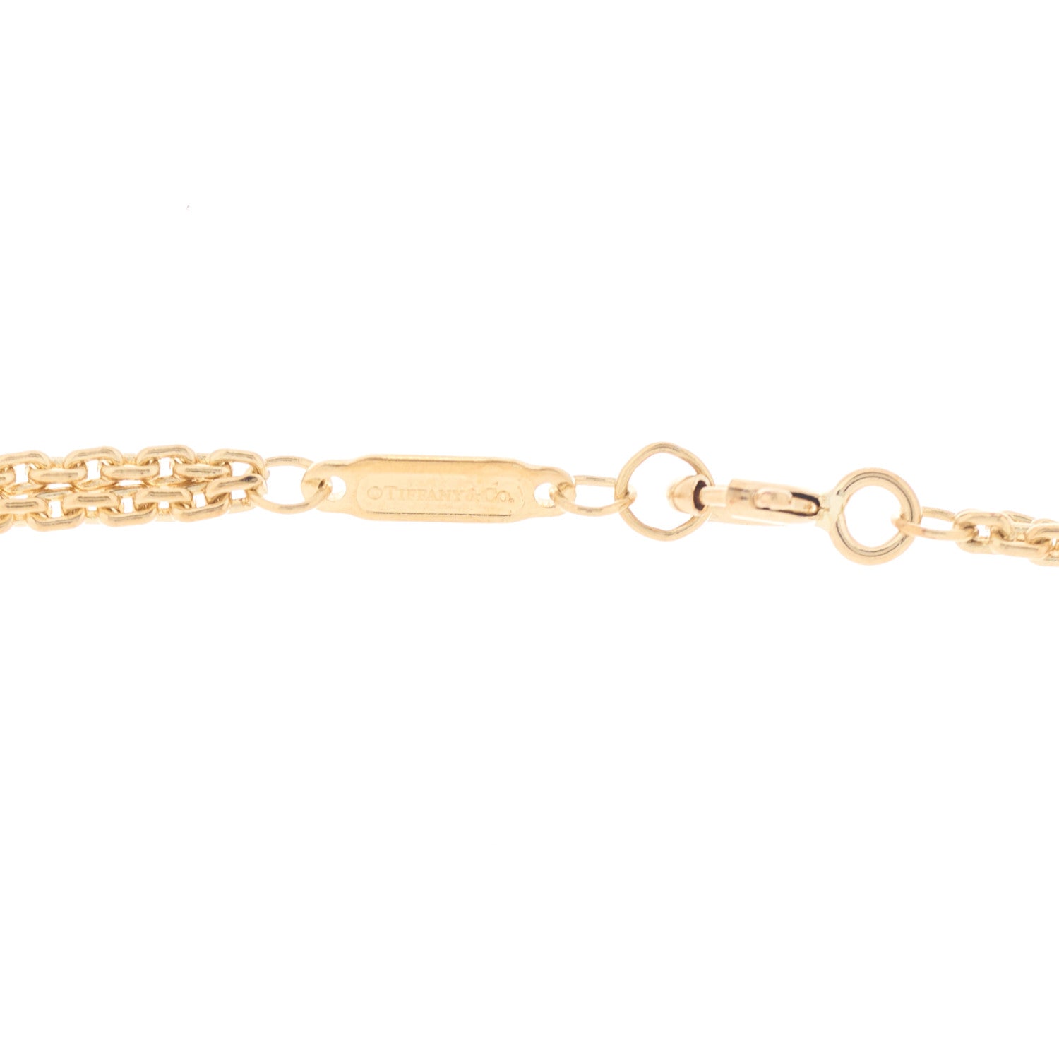 Tiffany 18K Yellow Gold HardWear Double Link Pendant Necklace 3 of 5