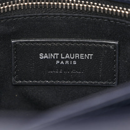 Saint Laurent Calfskin Y Quilted Monogram Toy Loulou Chain Satchel Medium Blue 6 of 13