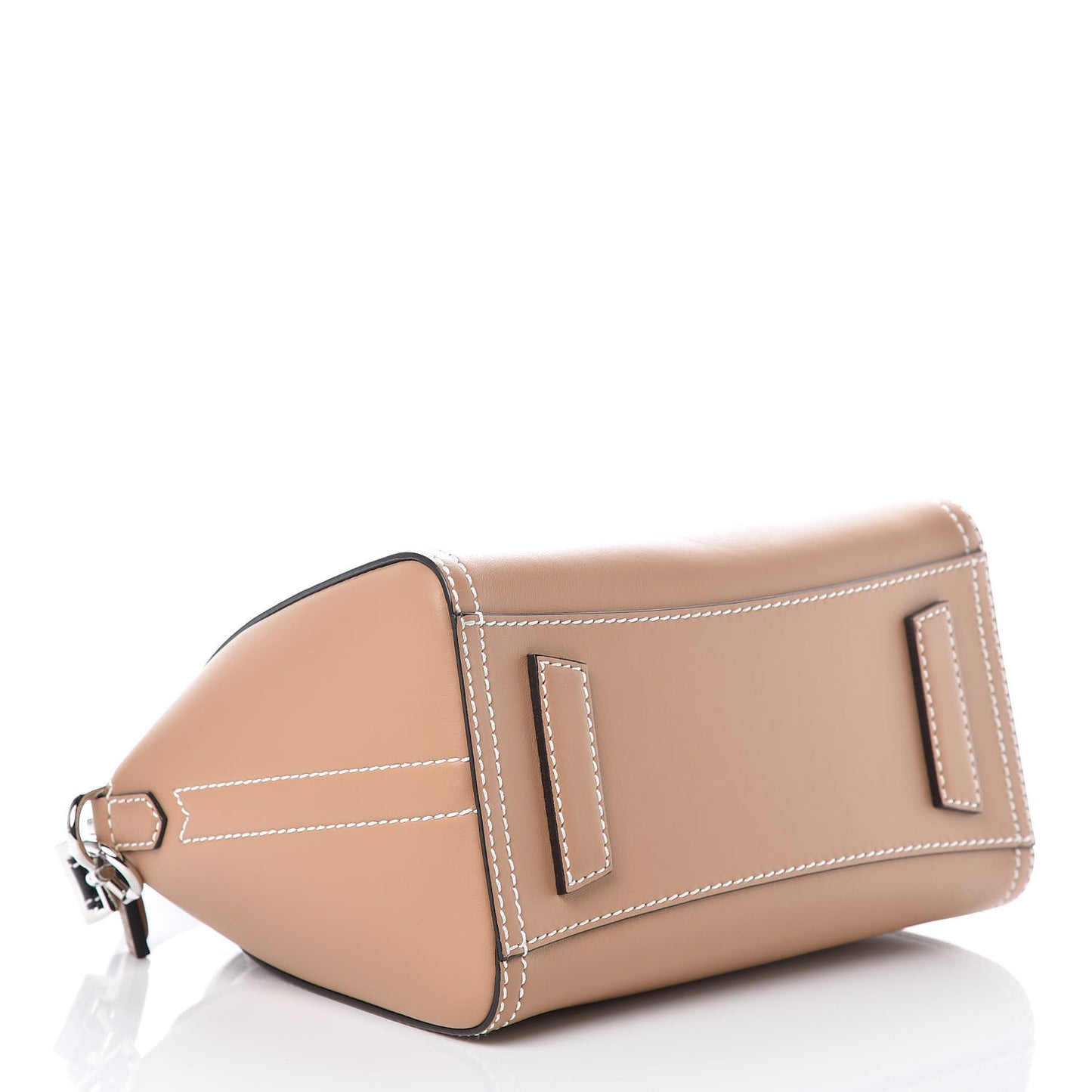 Calfskin Small Topstitch Bi-Color Antigona Beige Black