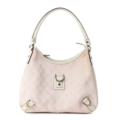 Gucci Monogram Medium Abbey D Ring Hobo Pink 1 of 8