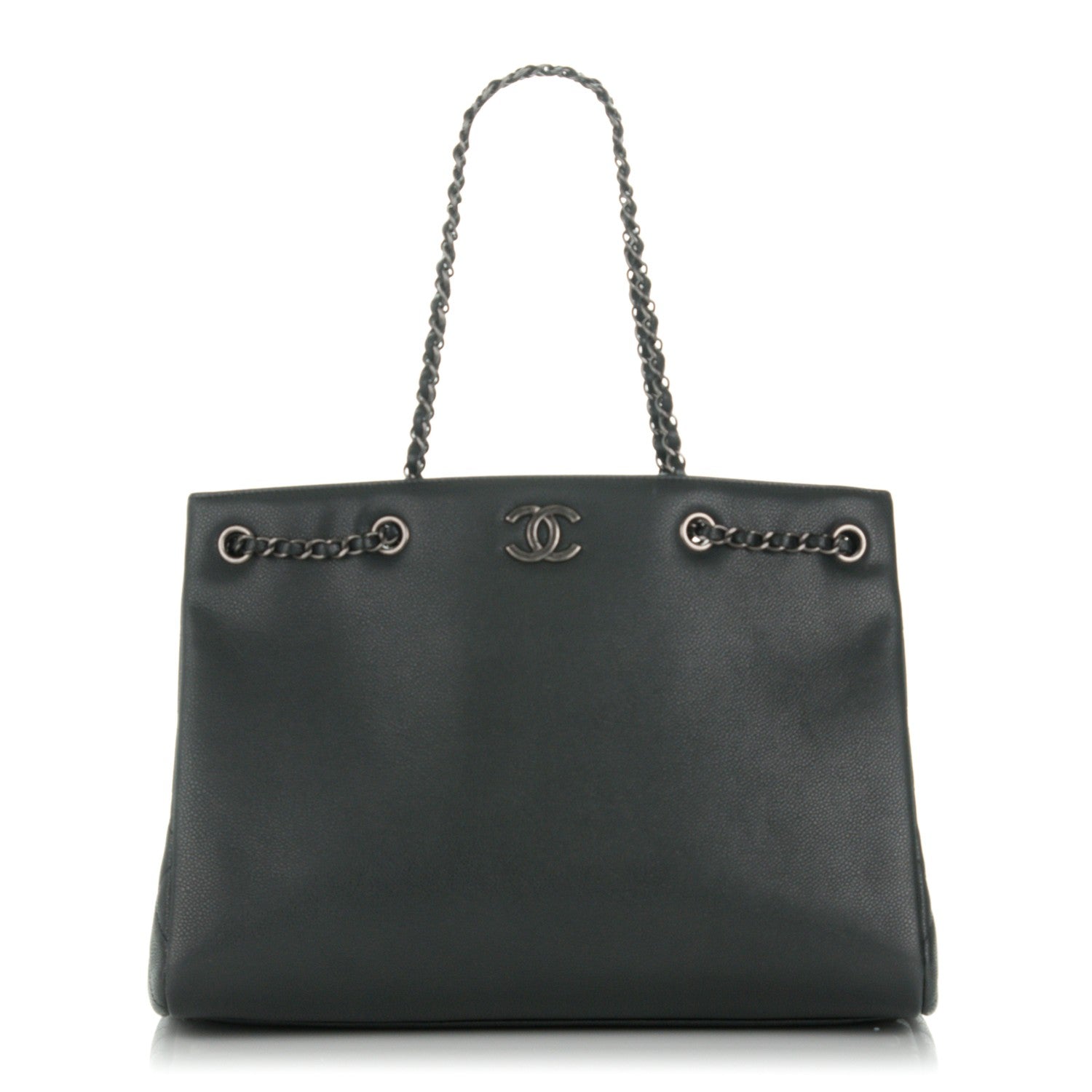 Chanel Grained Calfskin Large Shopping Tote Black 1 of 7