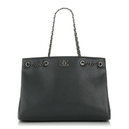Chanel Grained Calfskin Large Shopping Tote Black 1 of 7