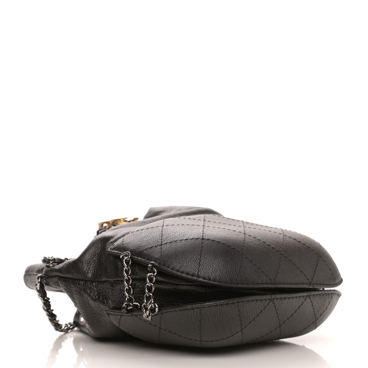 Chanel Calfskin Quilted Small Gabrielle Bucket Black 6 of 10