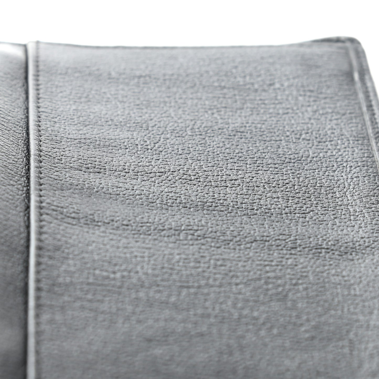 Goatskin Camellia Embossed Yen Wallet Black