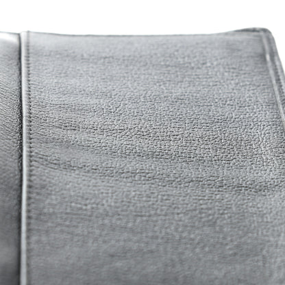 Chanel Goatskin Camellia Embossed Yen Wallet Black 17 of 17