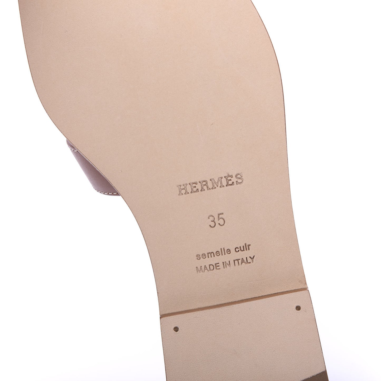 Box Calfskin Oran Sandals 35 Gold